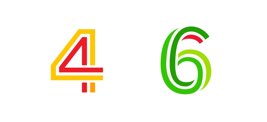 Logotypy TV4 i TV6