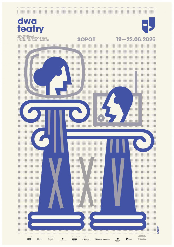 Plakat festiwalu Dwa Teatry 2026
