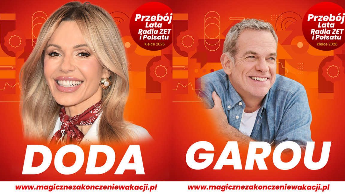 Doda i Garou wystąpią razem podczas Przeboju Lata Radia ZET i Polsatu 2026