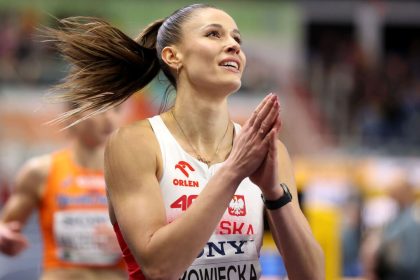 Natalia Bukowiecka podczas zawodów lekkoatletycznych