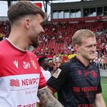 Piłkarze Widzewa Łódź przed meczem