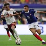 Kylian Mbappé i Lamine Yamal podczas meczu