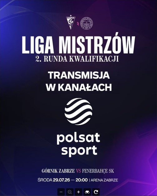 Jagiellonia i Górnik w europejskich pucharach. Mecze pokaże Polsat Sport
