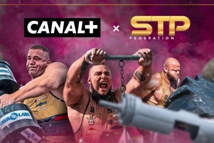 Zawodnicy Strongman Team Poland na grafice CANAL+