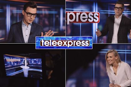 Kolaż programów informacyjnych TVP Info