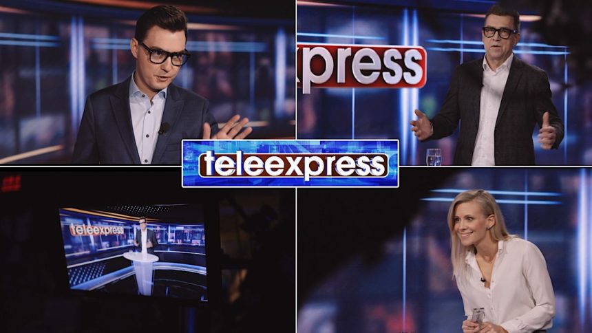 Kolaż programów informacyjnych TVP Info