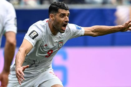 Piłkarz Iranu podczas meczu mundialu