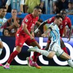 Lionel Messi podczas meczu reprezentacji Argentyny